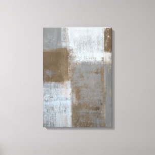 Toile "Roulant avec l'art abstrait gris et Brown il"