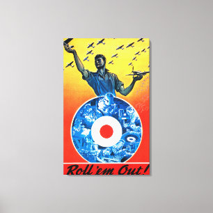 Toile Roulez-les corps d'aviation canadien royal