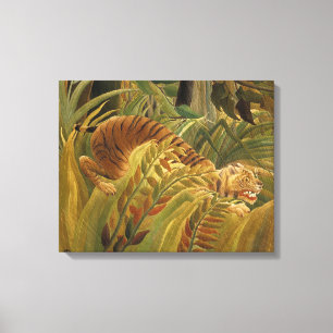 Toile Rousseau Jungle Tropical Tiger Art