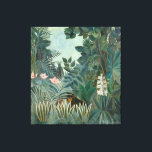 Toile Rousseau Peinture de la Jungle équatoriale<br><div class="desc">La Jungle équatoriale par Henri Rousseau. Henri Julien Félix Rousseau (21 mai 1844 - 2 septembre 1910) était un peintre post-impressionniste français de style naïf ou primitif.</div>