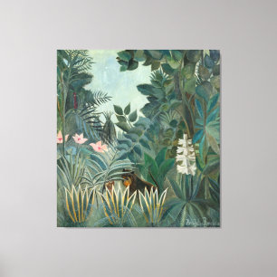 Toile Rousseau Peinture de la Jungle équatoriale