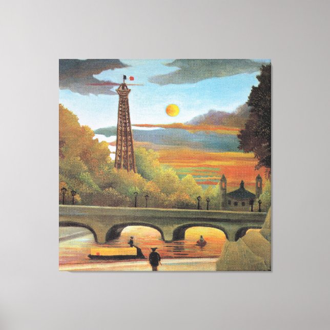 Toile Rousseau - Seine et Tour Eiffel (Recto)