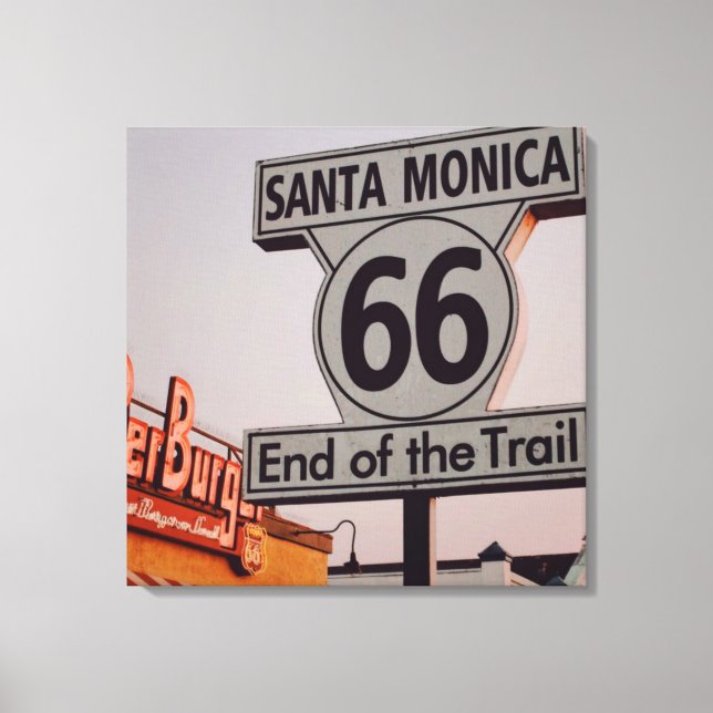Toile Route 66 Californie (Recto)