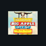 Toile Route américaine | Panneau restaurant<br><div class="desc">Route américaine | Artiste des panneaux de restaurants : Naomi McCavitt</div>