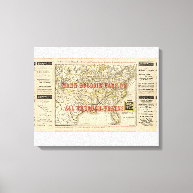 Toile Route de la Reine et du Croissant (Recto)