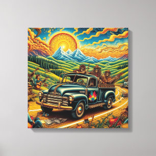 Toile Route de l'art populaire