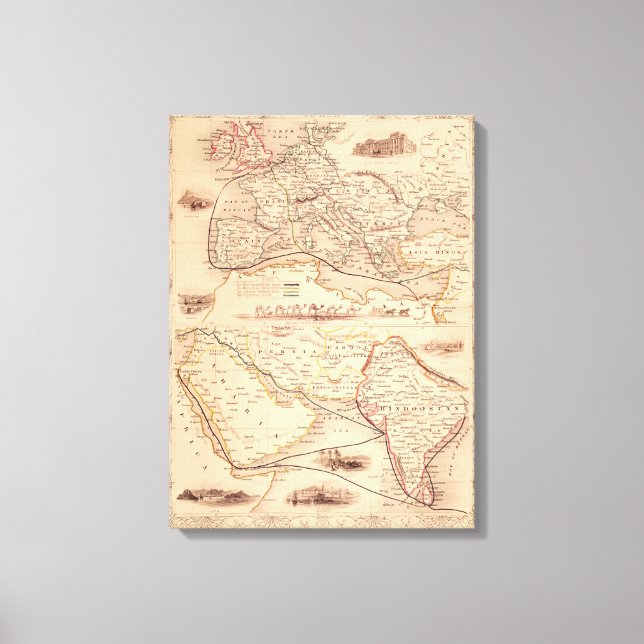 Toile Route de l'Inde (Recto)