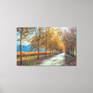 Toile Route de Vineyard Automne