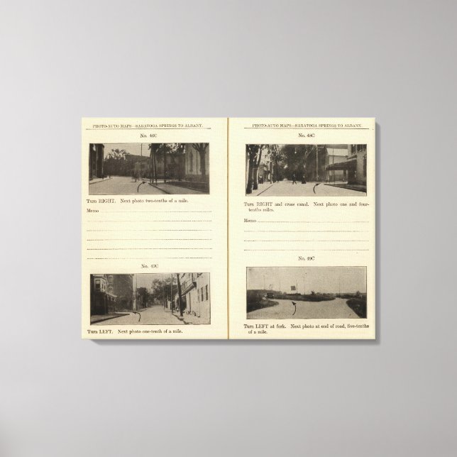 Toile Routes automobiles, NY (Recto)