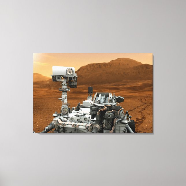 Toile Rover Curiosity Du Laboratoire Scientifique Mars.  (Recto)