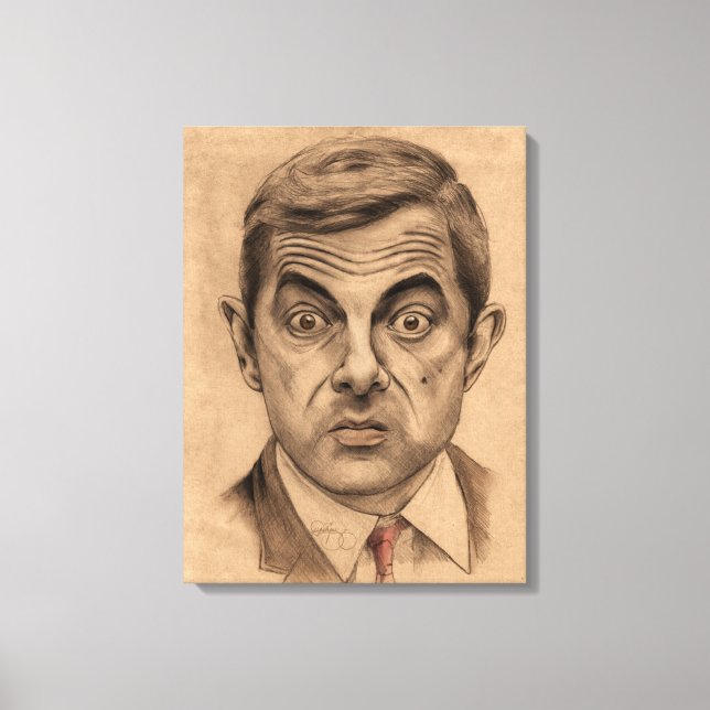 Toile Rowan Atkinson A.K.A M. Bean (Recto)