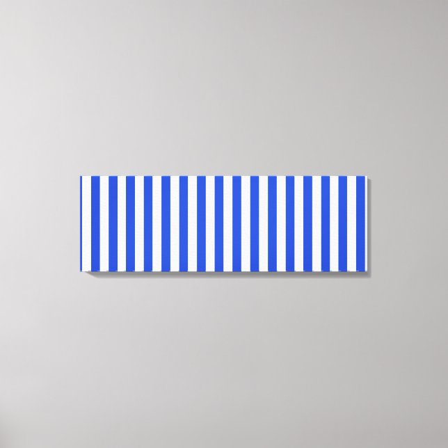 Toile Royal Blue Combination Stripes par Shirley Taylor (Recto)