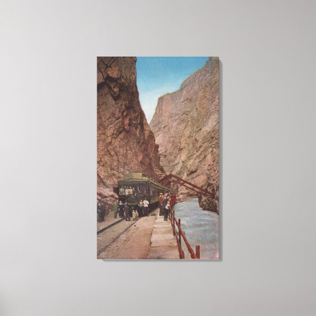 Toile Royal Gorge, CO - Vue du pont suspendu (Recto)