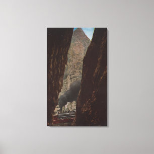 Toile Royal Gorge, CO - Vue d'un Crevice à Royal