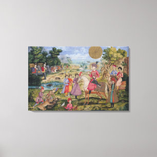 Toile Royal Hunt, d'Ispahan, Iran