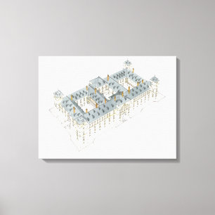 Toile Royal Palace d'EL Pardo. Madrid Espagne