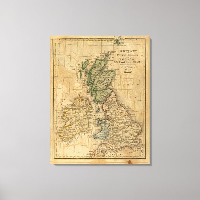 Toile Royaume-Uni d'Angleterre, d'Écosse et d'Irlande (Recto)
