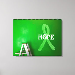 Toile Ruban de sensibilisation à la maladie de Lyme HOPE