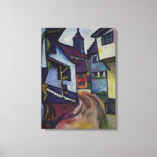 Toile Rue Avec Église À Kandern Août Macke