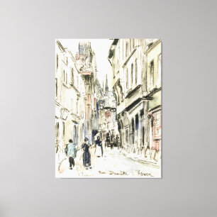 Toile Rue Damiette, Rouen (vers 1884) par Camille Pissar