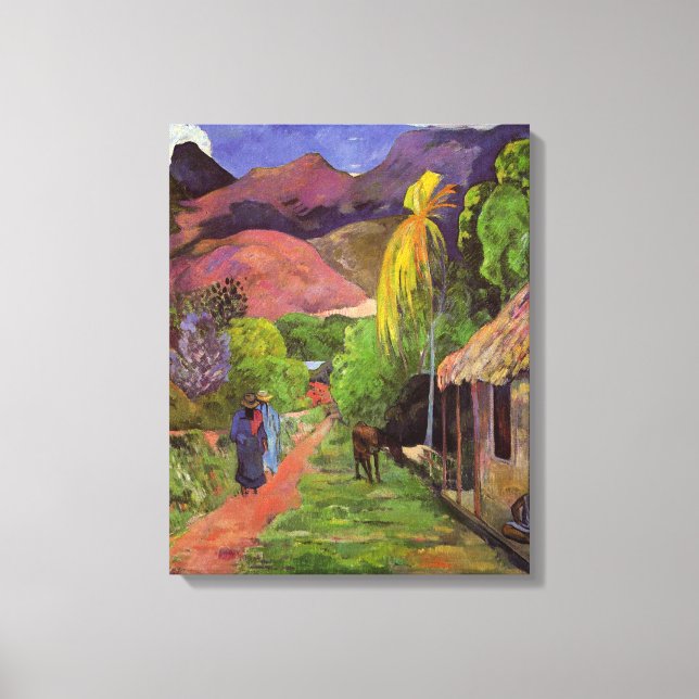 Toile Rue de Tahiti - Paul Gauguin (Recto)