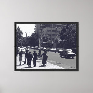 Toile Rue et personnes de la ville de Téhéran en Iran vi