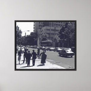 Toile Rue et personnes de la ville de Téhéran en Iran vi