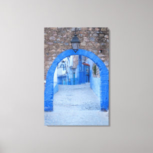 Toile Rue Étroite De Chefchaouen