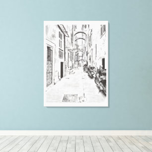 Toile Rue italienne étroite