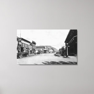 Toile Rue principale dans Seward, photographie de