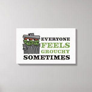 Toile Rue Sésame Oscar le Grouch se sent Grouch