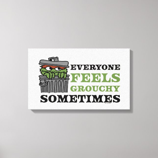 Toile Rue Sésame | Oscar le Grouch se sent Grouch (Recto)