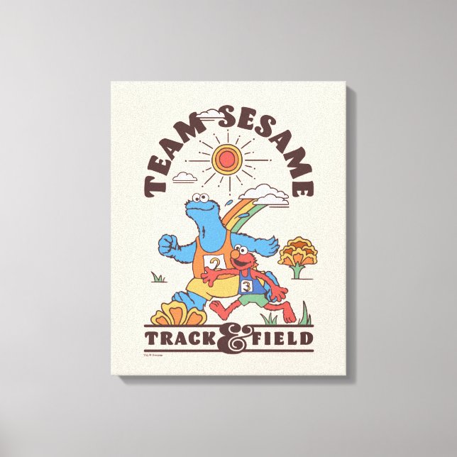 Toile Rue Sésame | Team Sesame Track & Field (Recto)