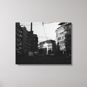 Toile Rue vintage Allemagne Frankfurt City