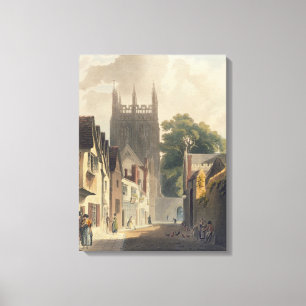 Toile Ruelle de pie, Oxford, illustration du 'Histor