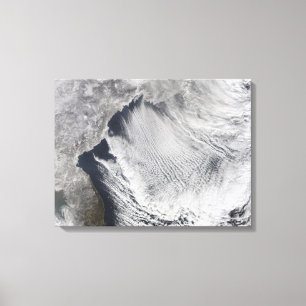 Toile Rues nuageuses se formant au-dessus de la mer du J