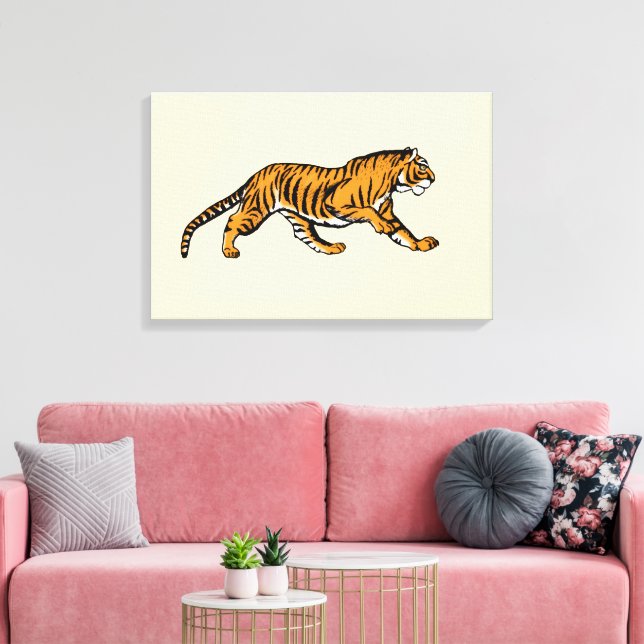 Toile Rugir ! Je suis un tigre !  (Insitu(Salon))