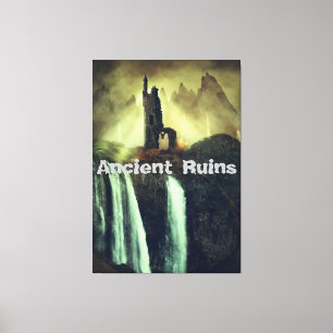 Toile Ruines antiques Paysage Imaginaire