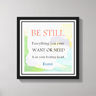 Toile Rumi de motivation Citation-Inspiré
