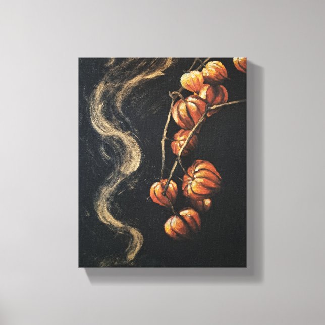 Toile Runes Fehu Darkness Golden Aura Magie Mystère Nous (Recto)