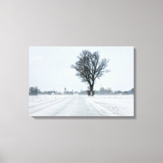 Toile Rural winter road