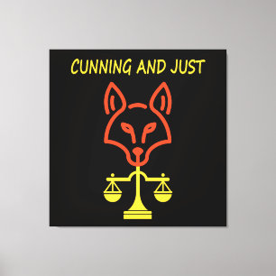 Toile Ruse et Justice - Équilibre de la Justice du Renar