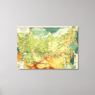 Toile RussiaPanoramic MapRussia