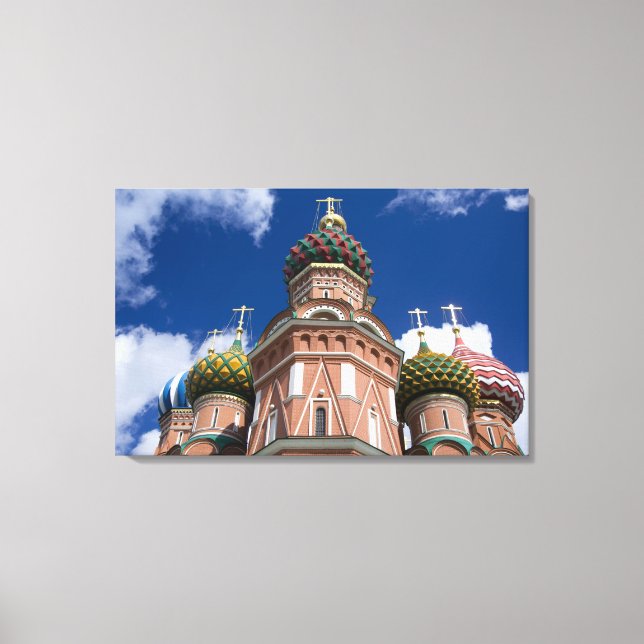 Toile Russie, Moscou, place Rouge. St. Basil's 2 (Recto)