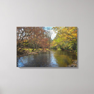 Toile Rustic Fall River Paysage naturel serein Photo