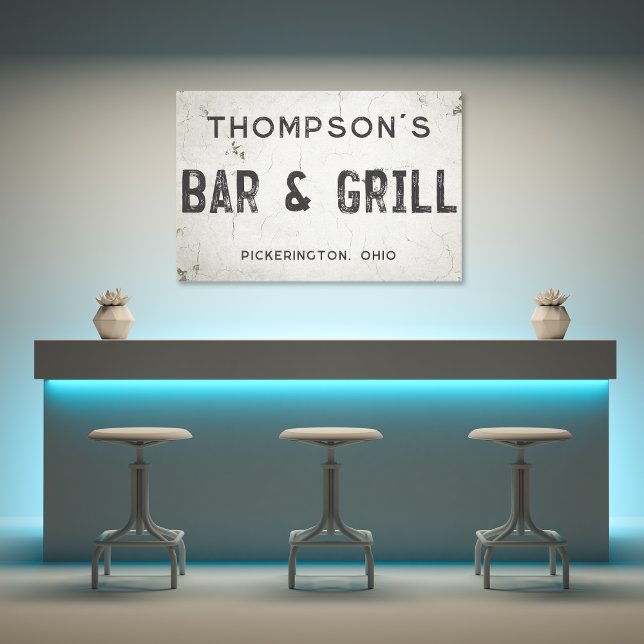 Toile Rustique Moderne Industrielle Agritourisme Bar Vil (Créateur téléchargé)