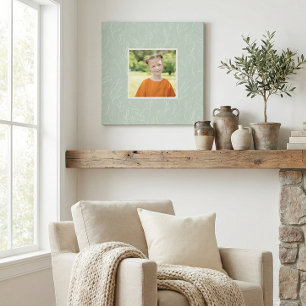 Toile Rustique Sage Vert Botanique Floral Photo personna