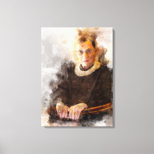 Toile Ruth Bader Ginsburg avec le juge Robe Portrait