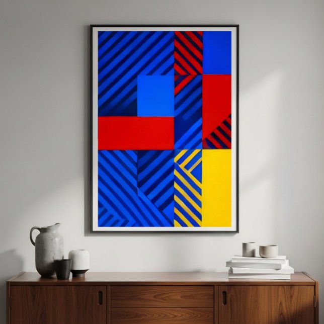 Toile Rythme Géométrique (Créateur téléchargé)