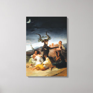 Toile Sabbat des sorcières de Francisco Goya